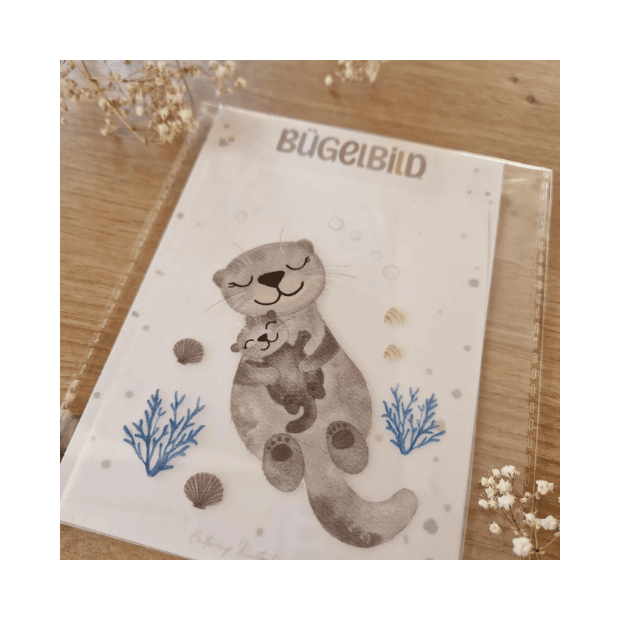 Buttercup Illustration Bügelbild - Otter A6