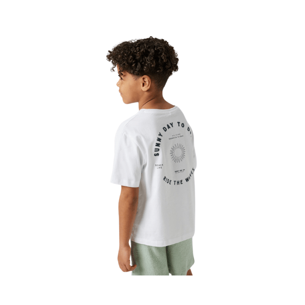 name it T-Shirt summer vibes weiß