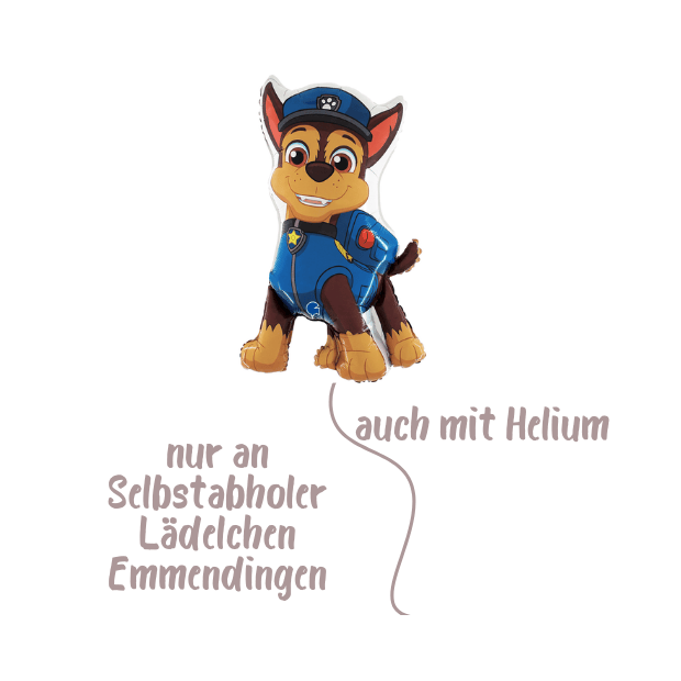 Grabo Paw Patrol - Chase Folienballon XXL , 46x78cm (HM)