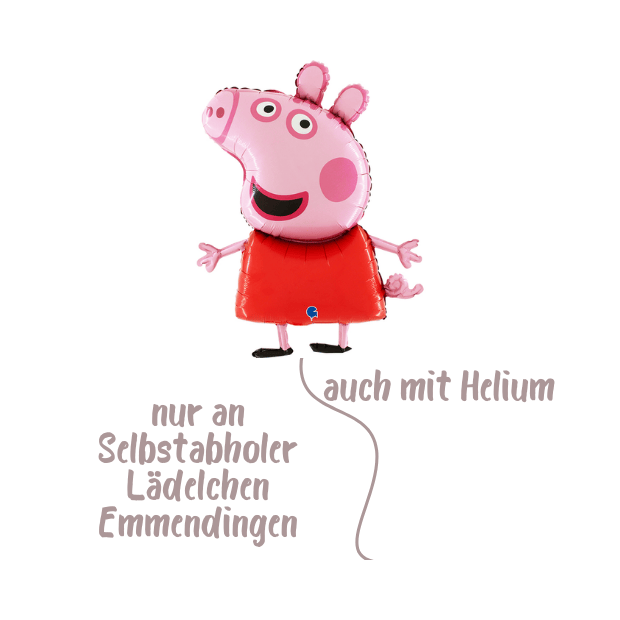 Grabo Peppa Wutz Folienballon XXL , 59x76 cm (HM)