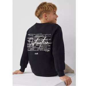 S.Oliver Kuscheliges Sweatshirt mit Rückenprint schwarz