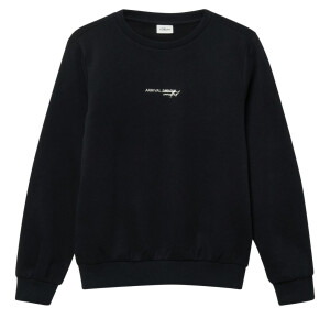 S.Oliver Kuscheliges Sweatshirt mit Rückenprint schwarz