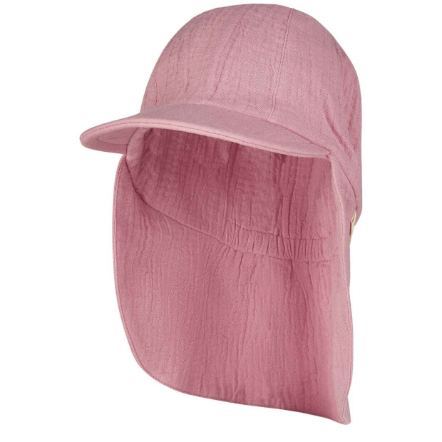 Sterntaler Schirmmütze mit UV Schutz und Nackenschutz Samtrosa