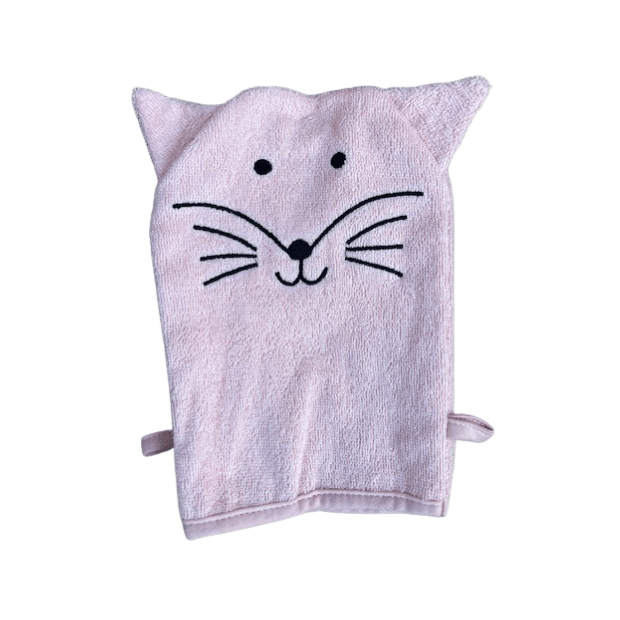 Motiv Waschlappen - Katze Rosa (Set aus 2) von Hütte