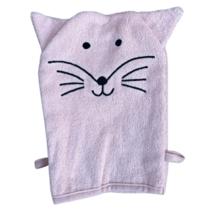 Motiv Waschlappen - Katze Rosa (Set aus 2) von Hütte