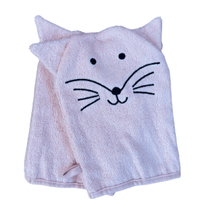 Motiv Waschlappen - Katze Rosa (Set aus 2) von Hütte