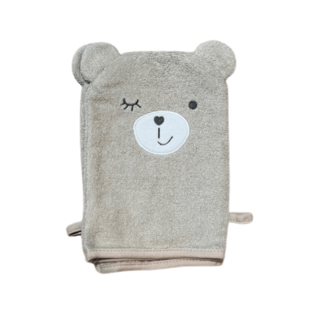 Motiv Waschlappen - Bär Beige (Set aus 2) von Hütte