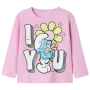 name it T-Shirt Schlümpfe rosa