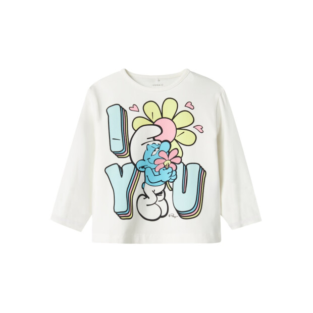 name it T-Shirt Schlumpf weiß