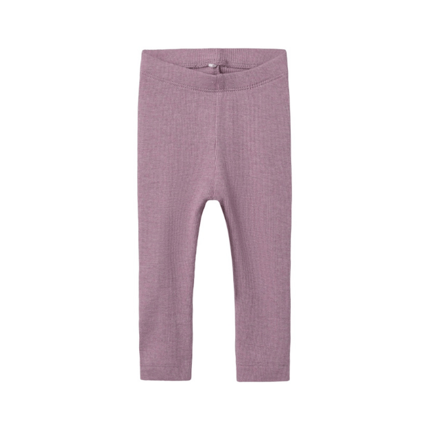 name it gerippte Basic Legging - altrosa