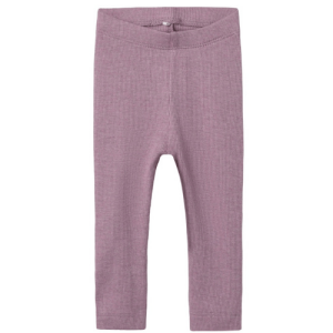 name it gerippte Basic Legging - altrosa