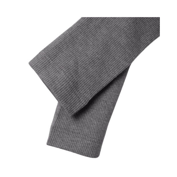 name it gerippte Basic Legging - grau