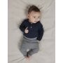 name it gerippte Basic Legging - grau