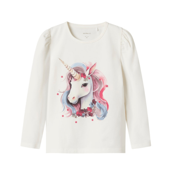 name it Shirt Einhorn natur