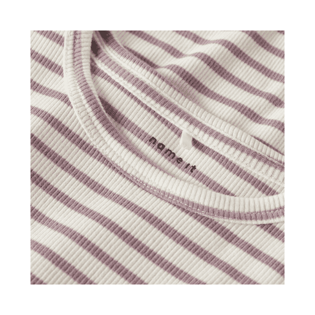 name it Basic Shirt Ringel natur altrosa