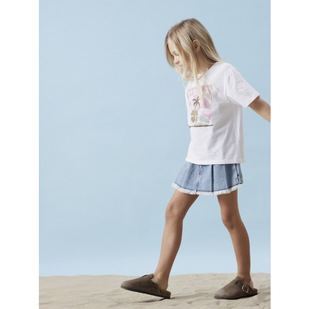 name it T-Shirt Palme Glitzer