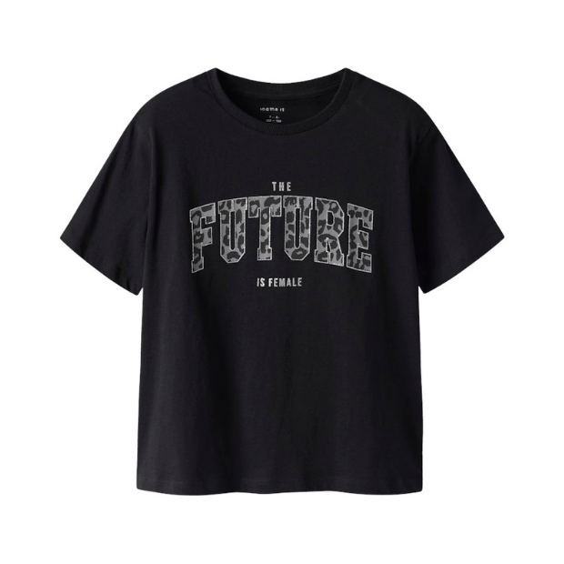 name it T-Shirt Future schwarz