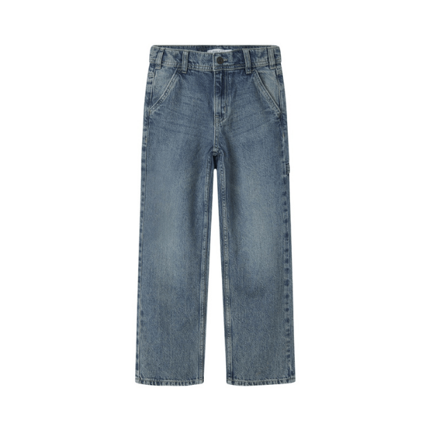 name it Straight Carp Jeans blau
