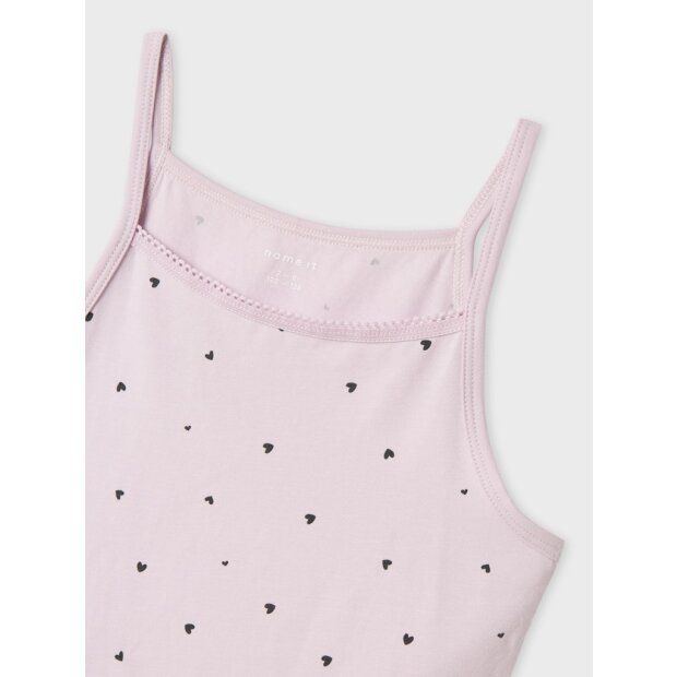 name it 2er-Pack Unterhemd Herzen rosa