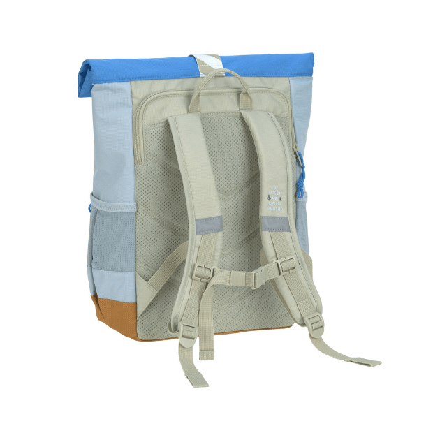 Lässig Mini Rolltop Kinder-Rucksack grün blau