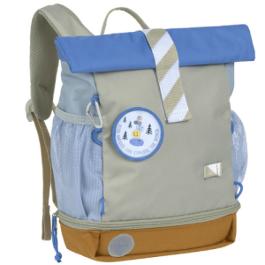 Lässig Mini Rolltop Kinder-Rucksack grün blau