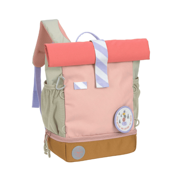 Lässig Mini Rolltop Kinder-Rucksack grün blau
