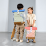 Lässig Mini Rolltop Kinder-Rucksack grün blau