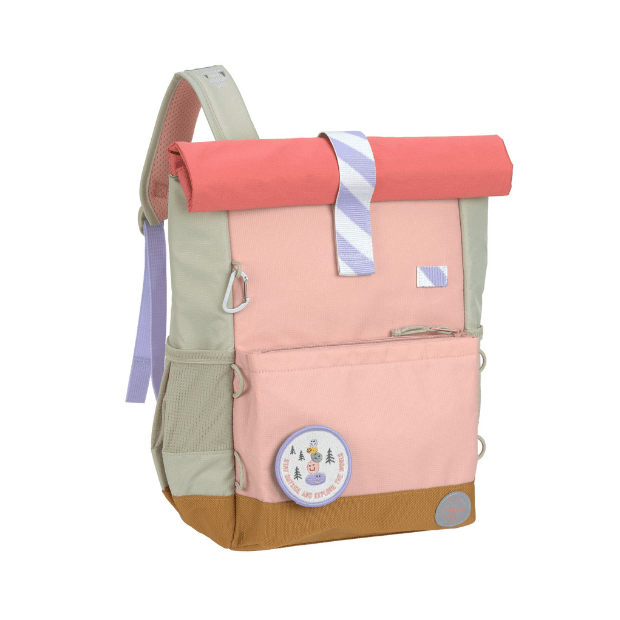 Lässig Medium Rolltop Kinder-Rucksack rosa pink