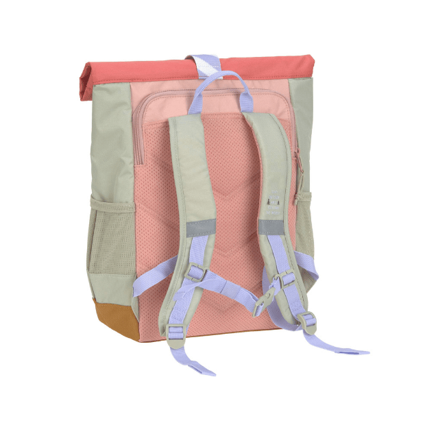 Lässig Medium Rolltop Kinder-Rucksack rosa pink