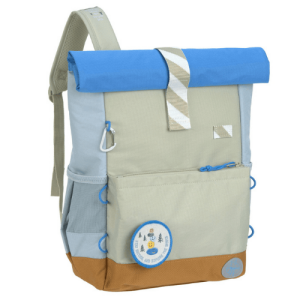 Lässig Medium Rolltop Kinder-Rucksack grün blau