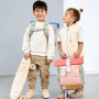 Lässig Medium Rolltop Kinder-Rucksack grün blau