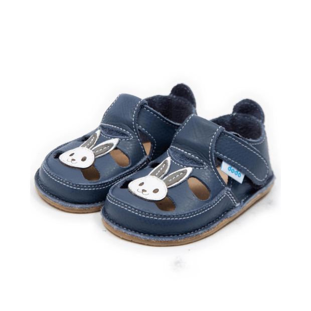 dodo-shoes Barfußsandalen Hase blau