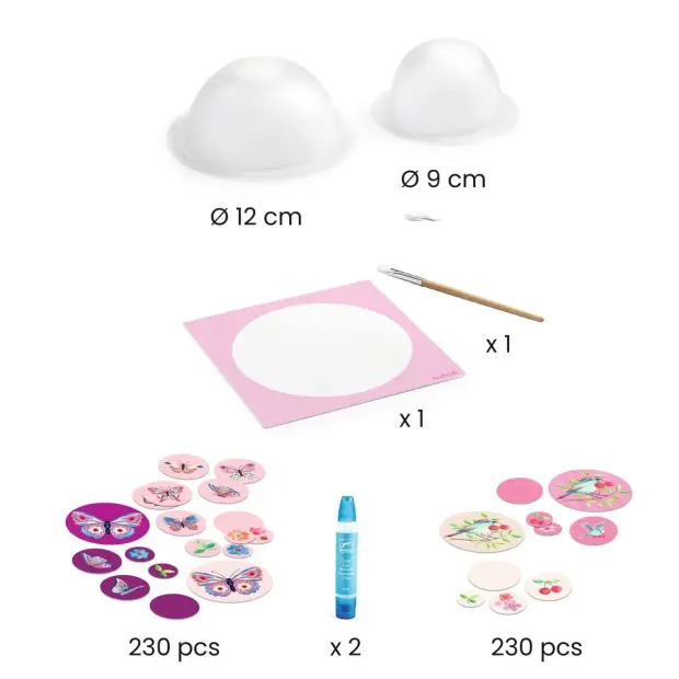 Djeco DIY Schalen basteln rosa