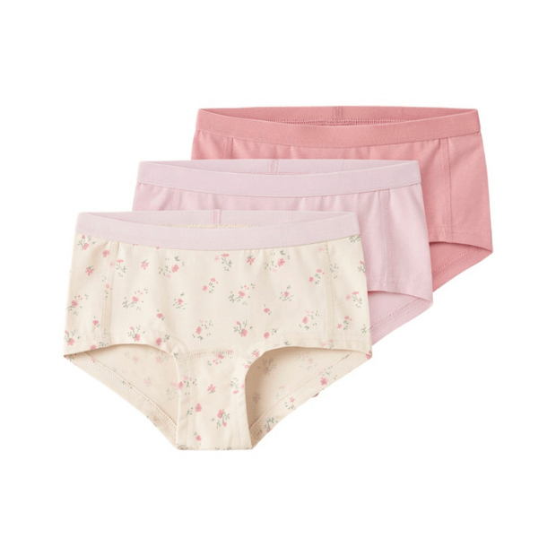 name it 3er-Set Slip Blümchen