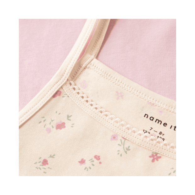name it 2er-Set Unterhemd Blümchen