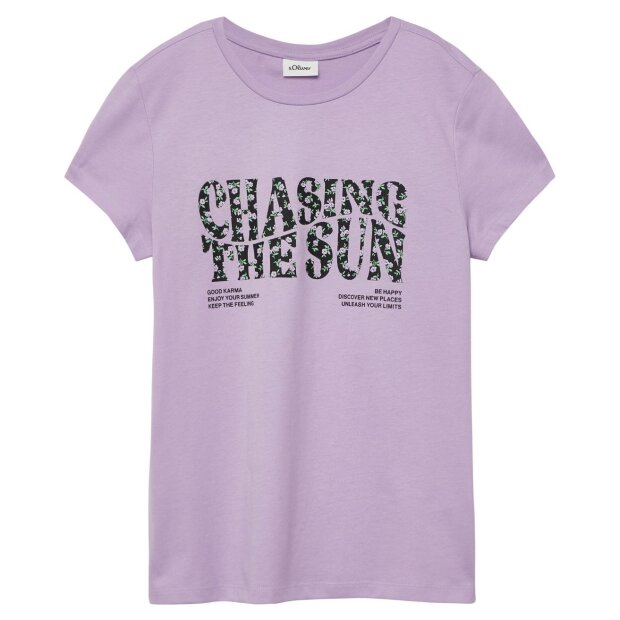 S.Oliver T-Shirt Blümchen lila