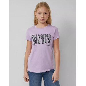 S.Oliver T-Shirt Blümchen lila