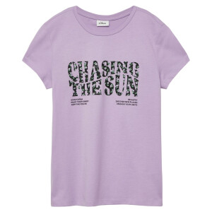 S.Oliver T-Shirt Blümchen lila