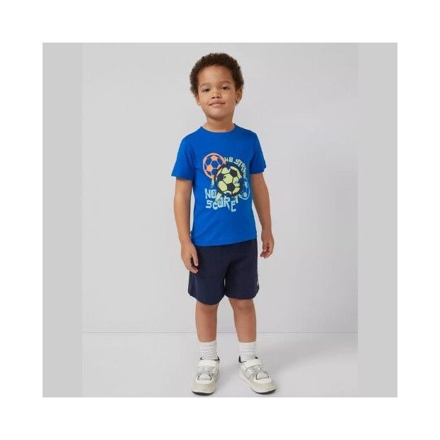 S.Oliver T-Shirt Fußball blau