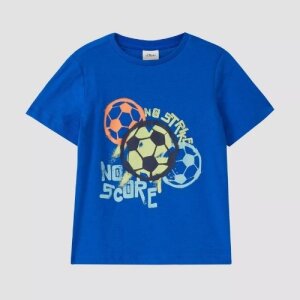 S.Oliver T-Shirt Fußball blau