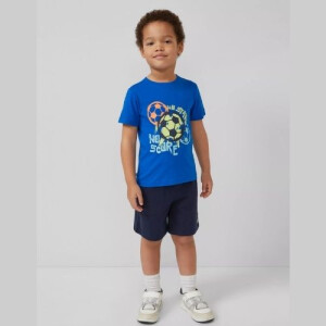 S.Oliver T-Shirt Fußball blau