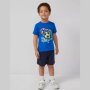 S.Oliver T-Shirt Fußball blau