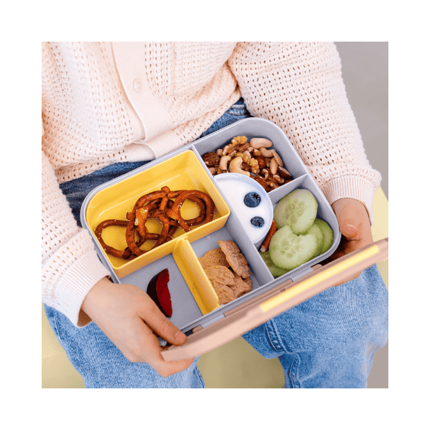Lässig Brotdose - Bento Lunchbox, Pattern Party Blau