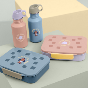 Lässig Brotdose - Bento Lunchbox, Pattern Party Blau