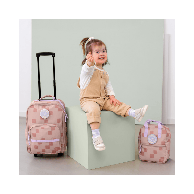 Lässig Kindergartenrucksack Square - Pattern Party, Rosa