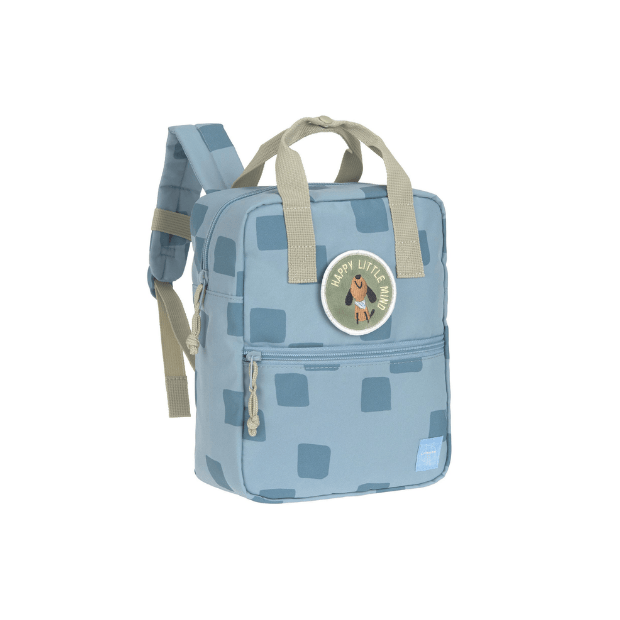 Lässig Kindergartenrucksack Square - Pattern Party, Blau