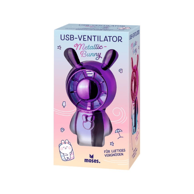 moses USB-Ventilator Metallic-Bunny sortiert