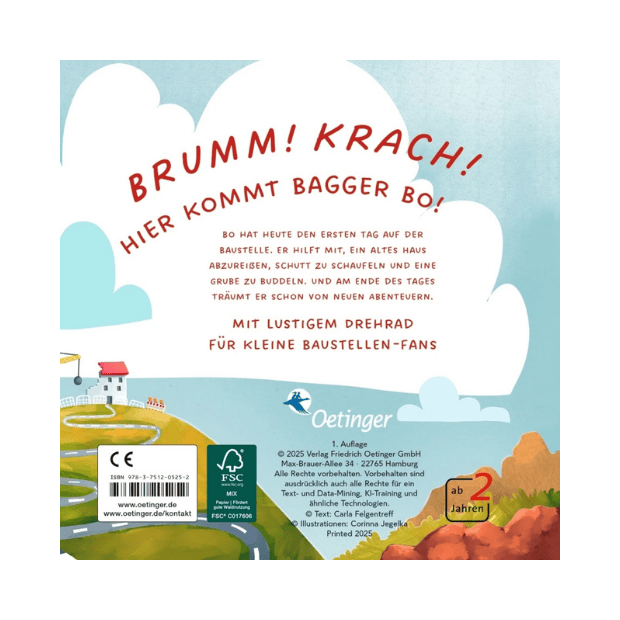 Oetinger Kinderbuch Einsatz für Bo Bagger