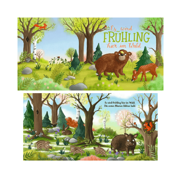 Oetinger Kinderbuch Ein ganzes Jahr hier im Wald