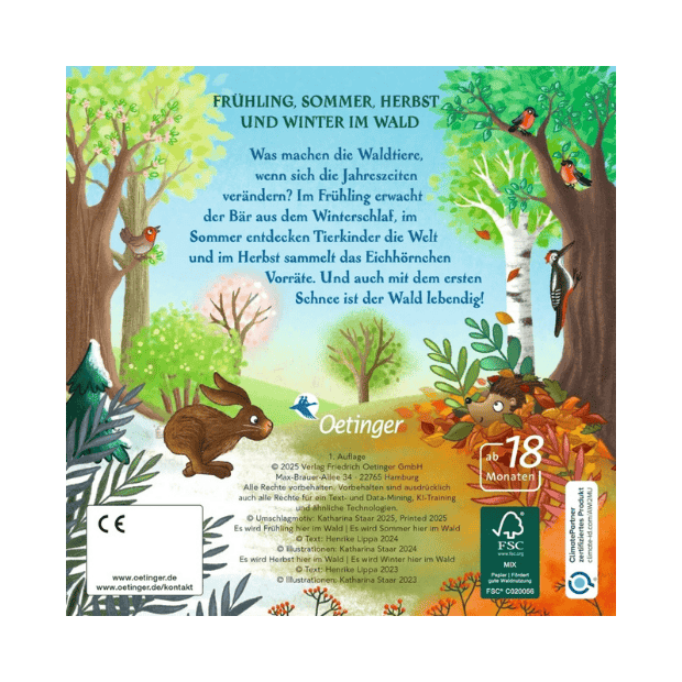 Oetinger Kinderbuch Ein ganzes Jahr hier im Wald